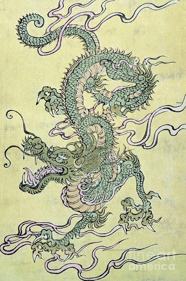 ancient chinese dragon painting