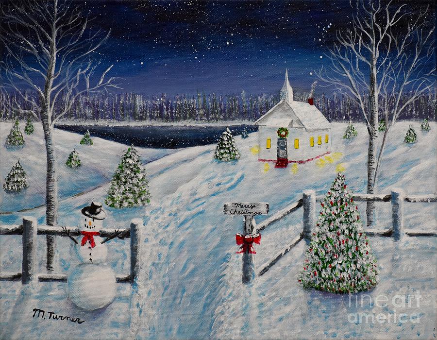 A Christmas Eve Painting by Melvin Turner