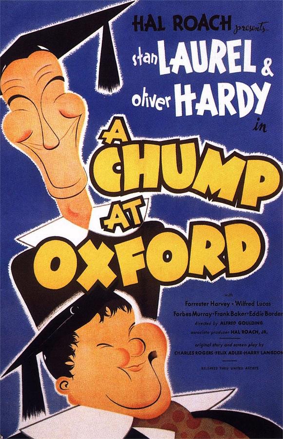 Movie Photograph - A Chump at Oxford by Movie Poster Prints