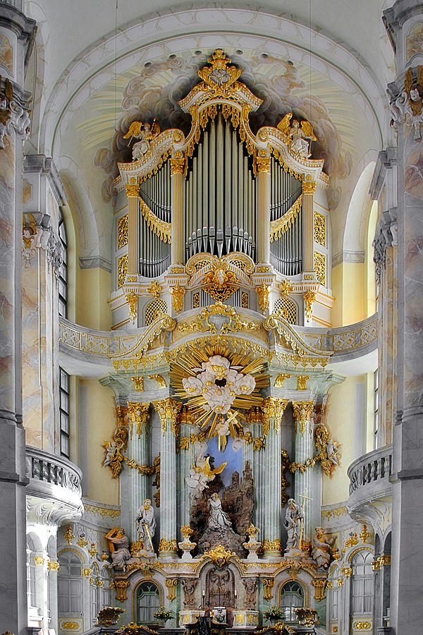 A church filled with music - Church of Our Lady Dresden Photograph by Alexandra Till