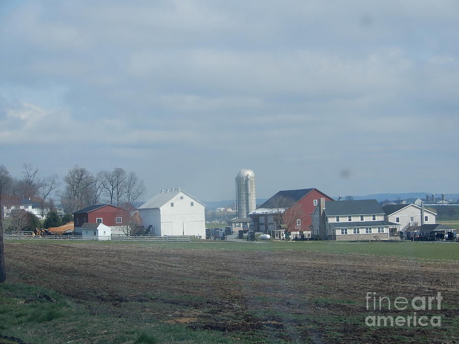 A Clear April Sky Over an Amish Farm Photograph by Christine Clark