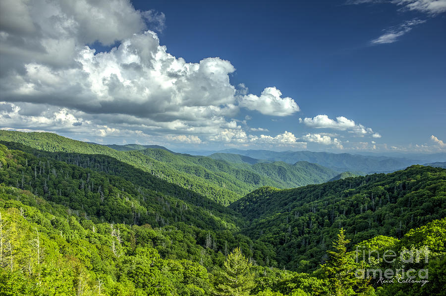 A Clear Day Great Smoky Mountains Art Photograph by Reid Callaway