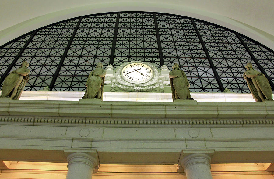 A Clock At Union Station Photograph by Cora Wandel