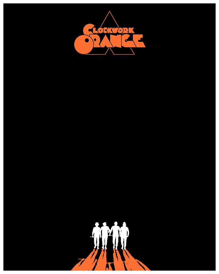 A Clockwork Orange Digital Art - A Clockwork Orange - Black by Finlay McNevin