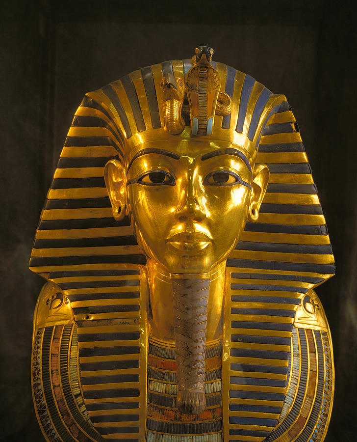 A Close View Of The Gold Funerary Mask Photograph by Kenneth Garrett