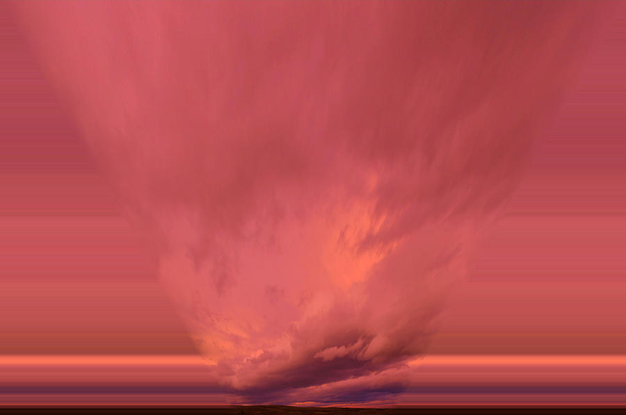 A Cloud Falling Through Digital Art by Jeff Swan
