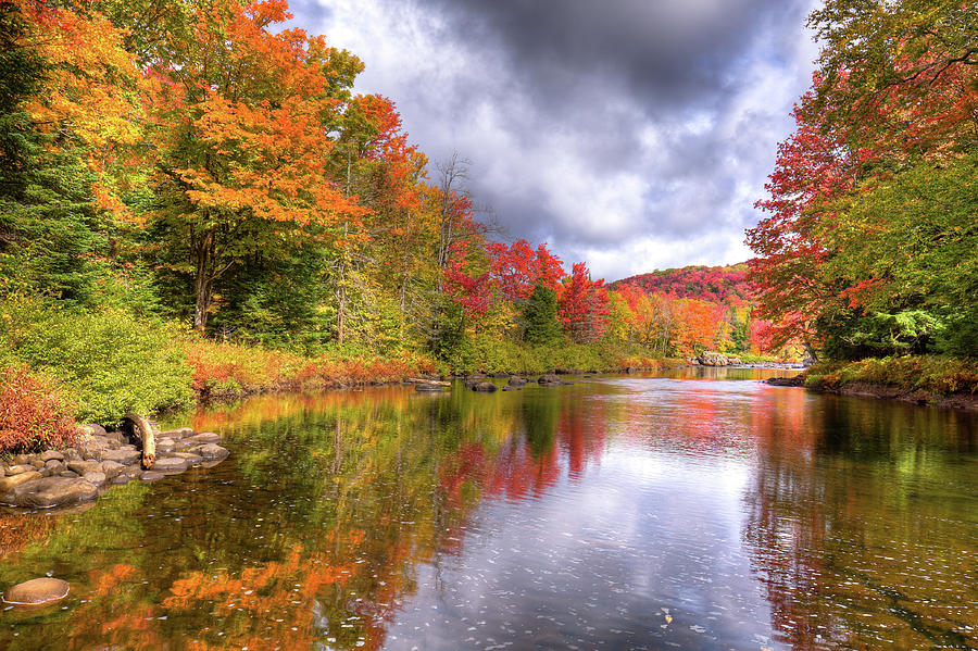 A Cloudy Autumn Day Photograph by David Patterson