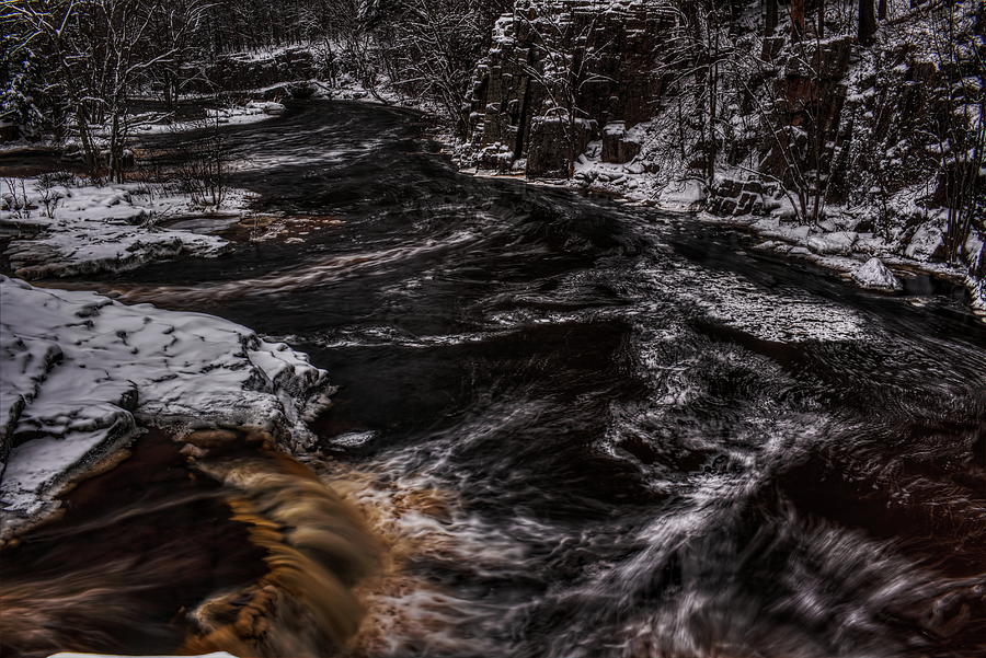 A Cold Eau Claire River Photograph by Dale Kauzlaric