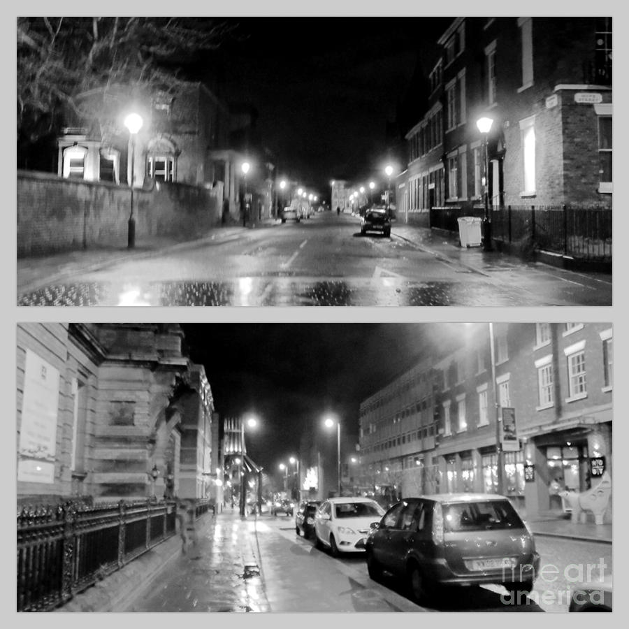 A Collage of Hope Street in Monochrome  Photograph by Joan-Violet Stretch