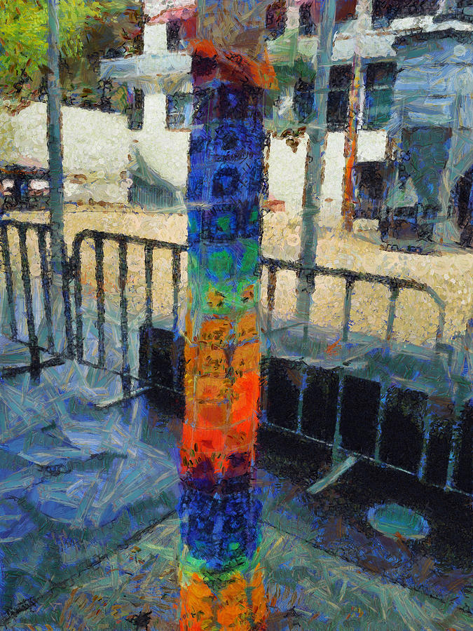A Colorful Pole Photograph