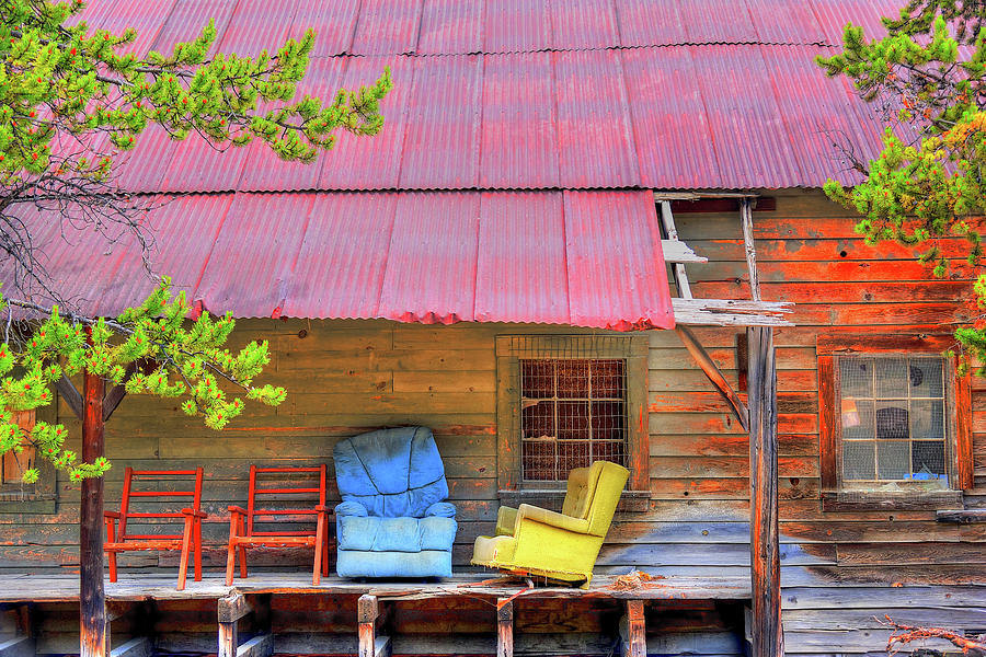 A Colorful Porch. Photograph by Richard J Cassato