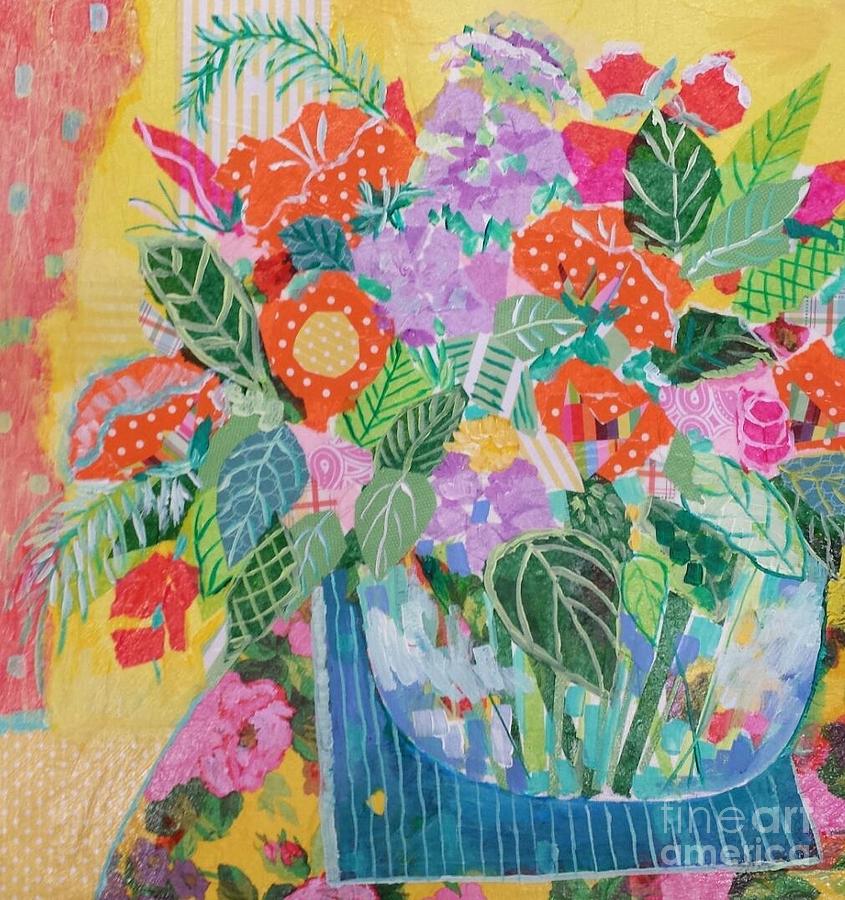 A Colorful Still Life Mixed Media by Rosemary Aubut
