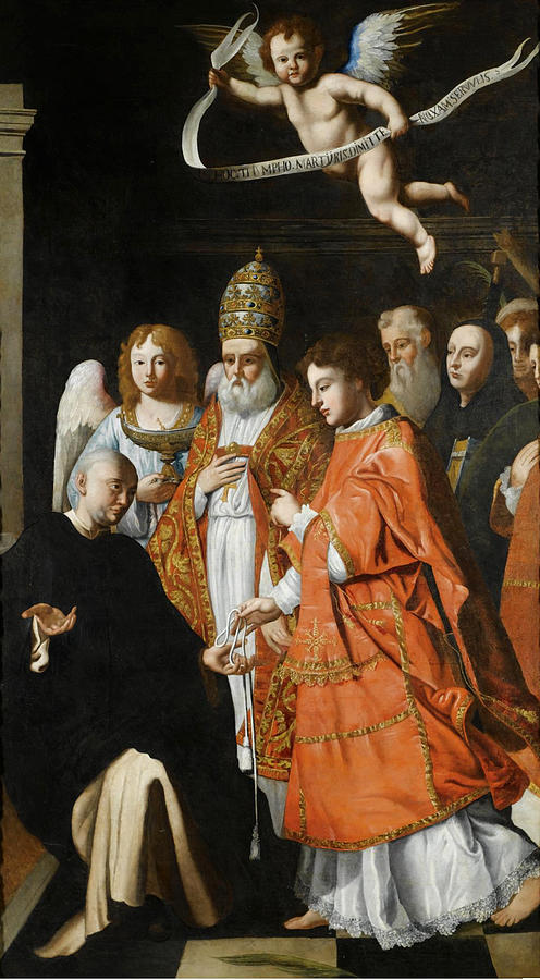 A Communion of martyrs Painting by Attributed to Andrea Commodi A Communion of martyrs Painting by Attributed to Andrea Commodi