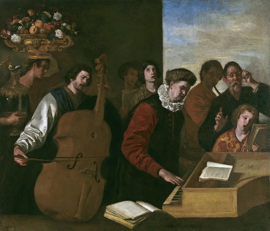 A Concert Painting by Aniello Falcone