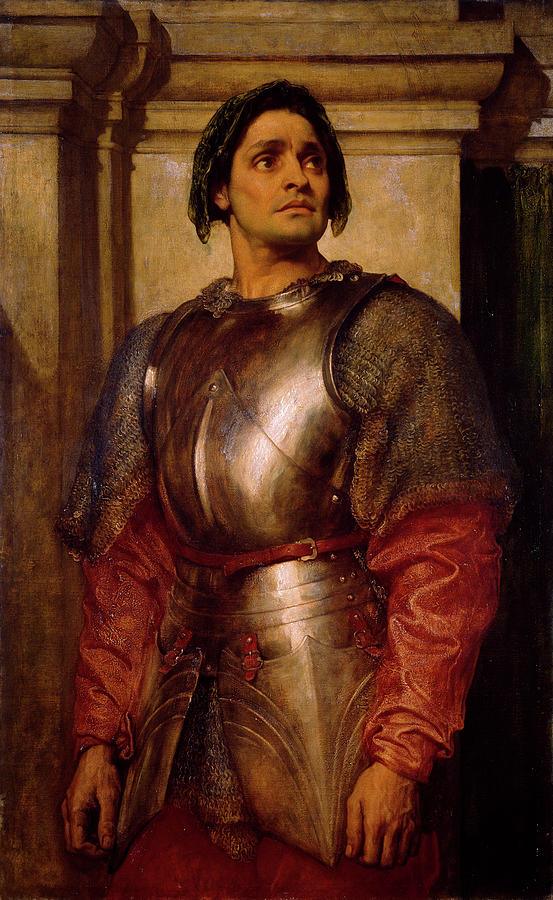 Frederic Leighton Painting - A Condottiere by Frederic Leighton