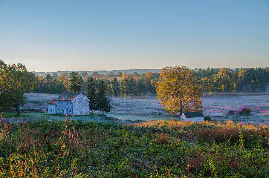 A Cool Autumn Morning in Valley Forge Photograph by Bill Cannon