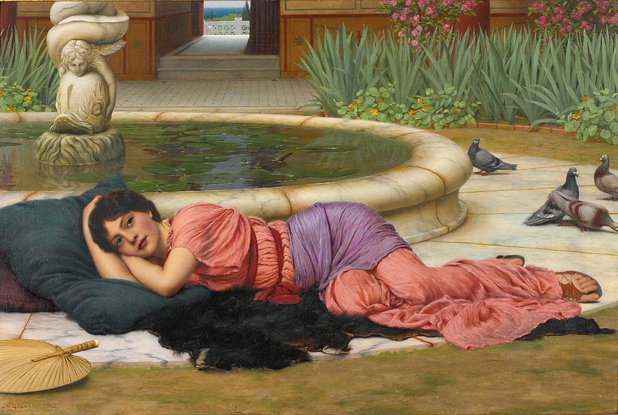 A Cool Retreat Painting by John William Godward