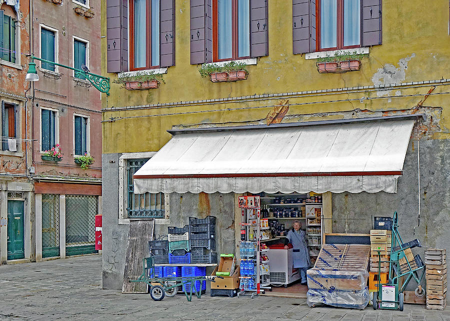 A Corner Market In Venice Italy Photograph by Rick Rosenshein