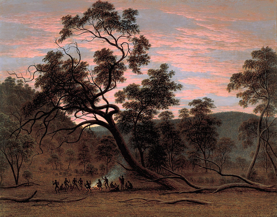 John Glover Painting - A corroboree of natives in Mills Plains by John Glover
