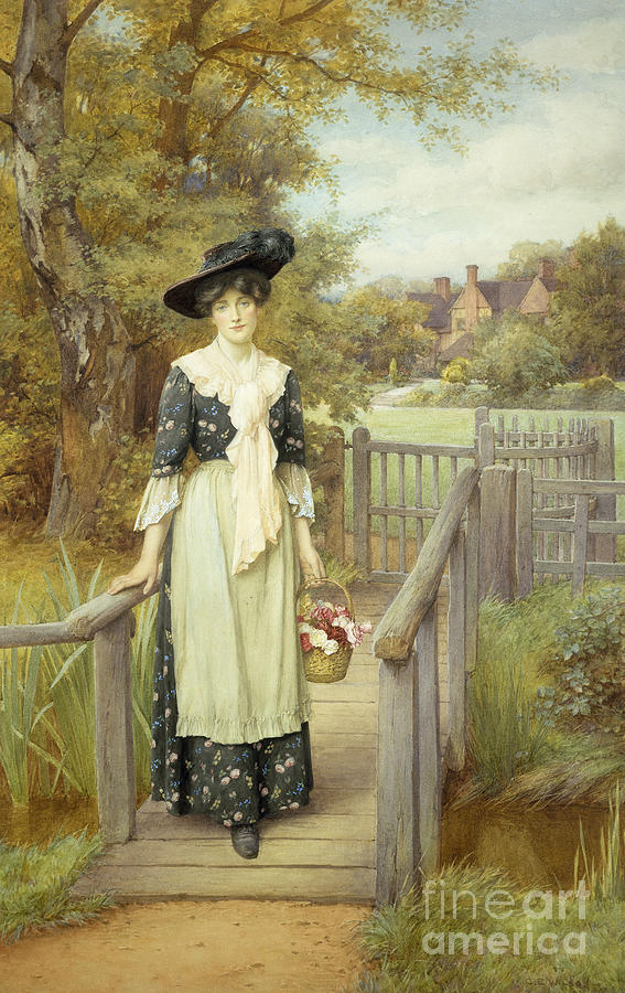 A Country Beauty Painting by Charles Edward Wilson - Fine Art America