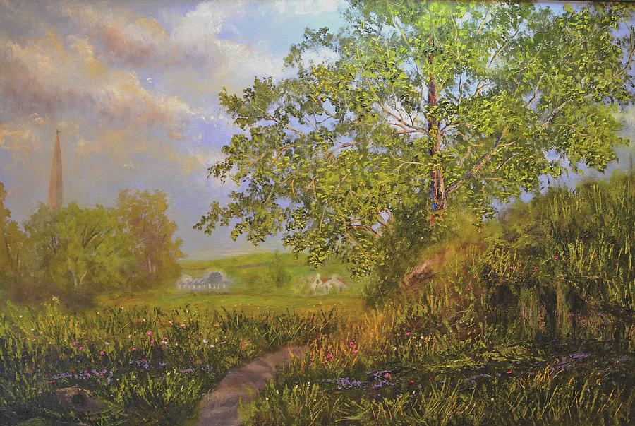 A Country Walk in Bristal Painting by Michael Mrozik