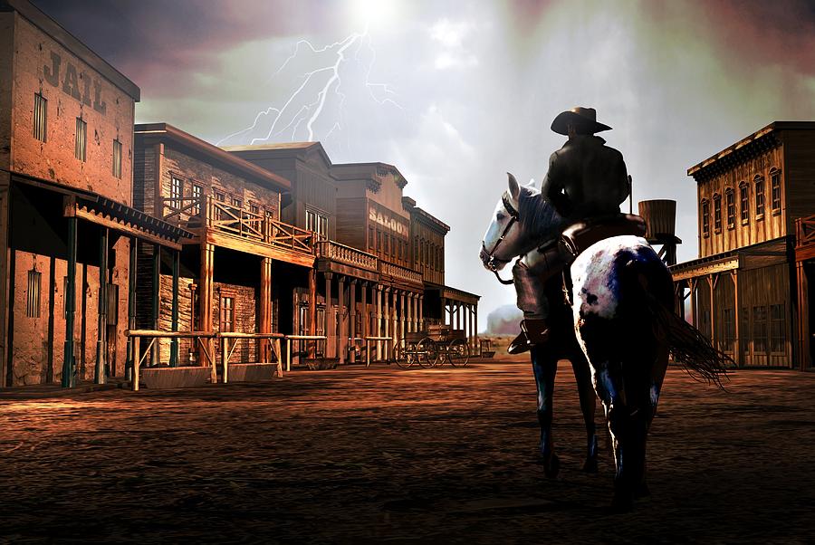 Old West Town Paintings