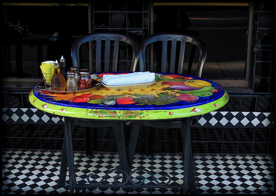 A Cozy Table for Two Photograph by Bonnie Follett