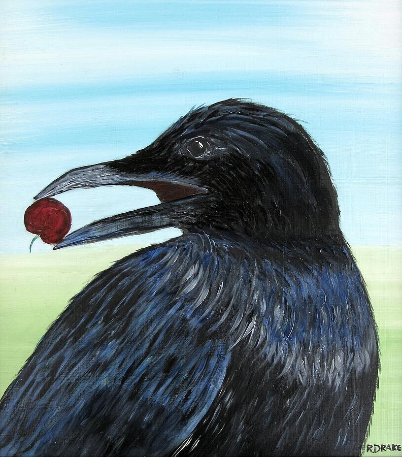 A Crow Painting by Richard Drake - Fine Art America