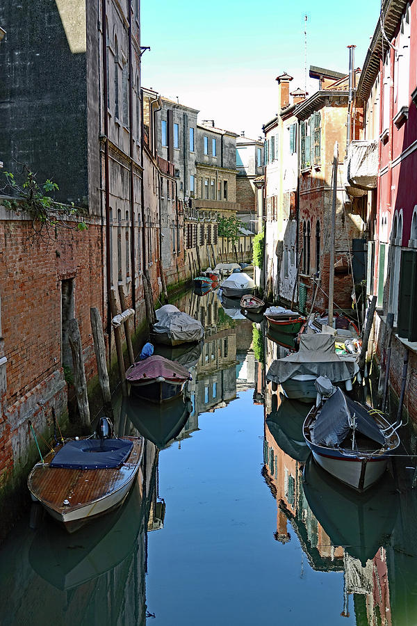 A Crowded Small Rio In Venice, Italy Photograph by Rick Rosenshein