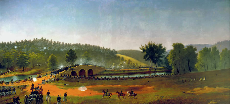 A Crucial Delay - Antietam Painting by Mountain Dreams