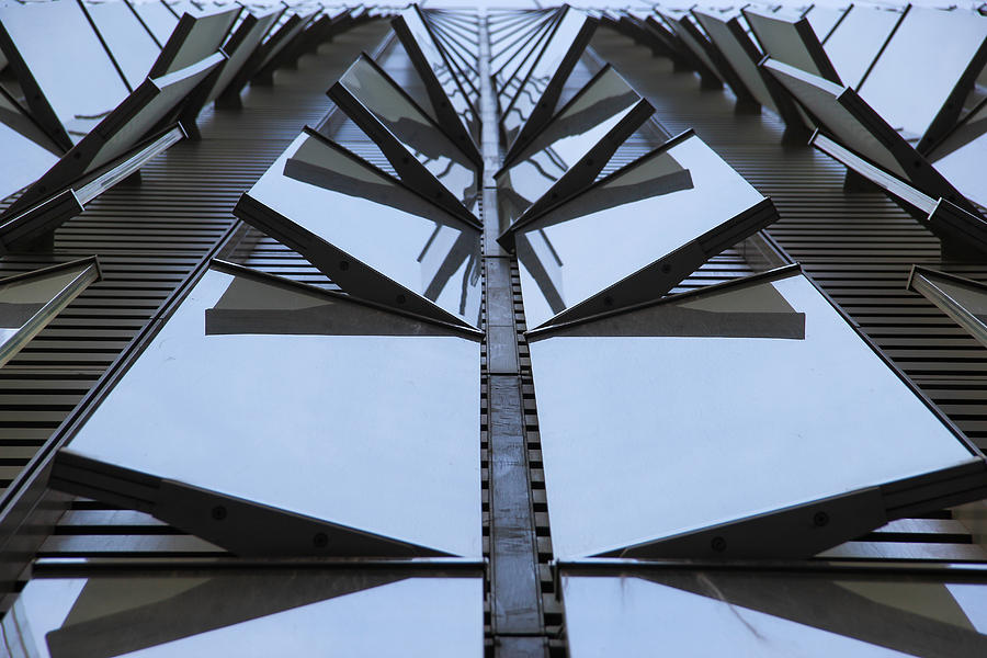 A curtain wall of glass fins Photograph by Ryan Dsouza - Fine Art America