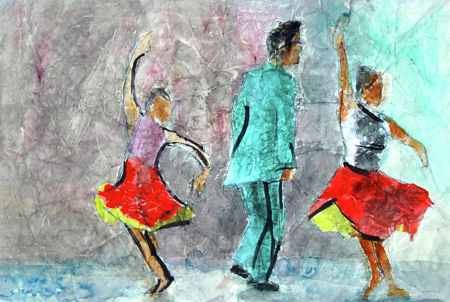 A Dance For Three Painting by Donna Crosby