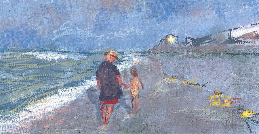A Day at the Beach Digital Art by Jim Vance
