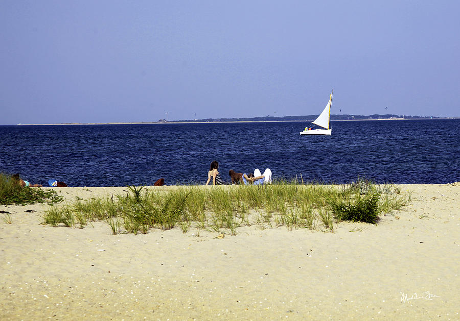 Summer Photograph - A Day At The Beach - Marthas Vineyard by Madeline Ellis