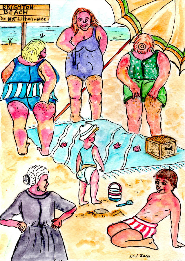 A Day At The Beach Mixed Media by Philip And Robbie Bracco