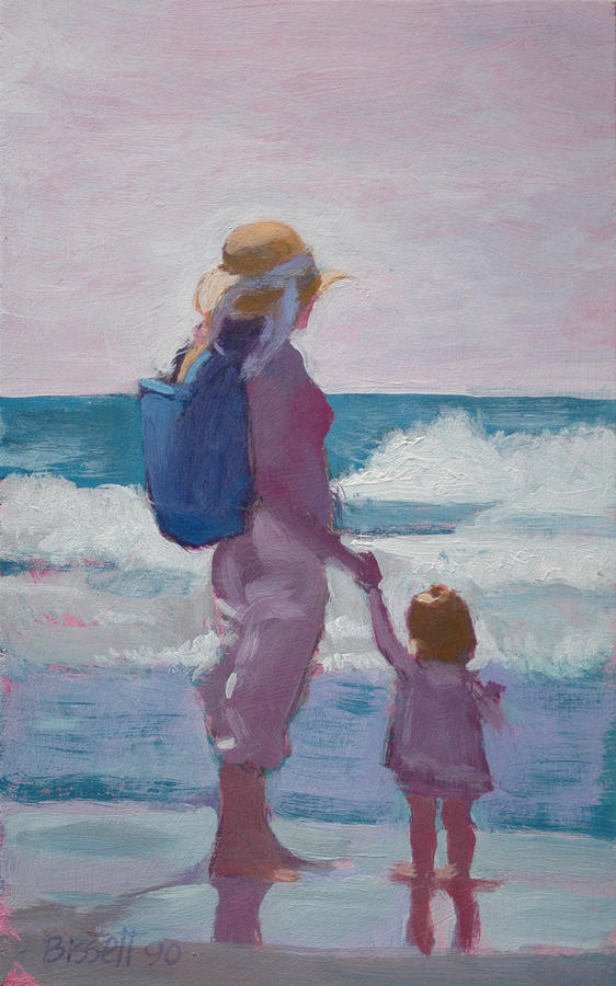 A Day at the Beach Painting by Robert Bissett