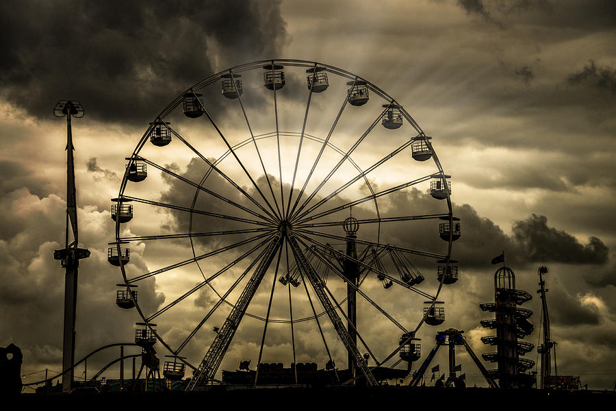 Ferris Wheel Photograph - A Day At The Fair by Chris Lord