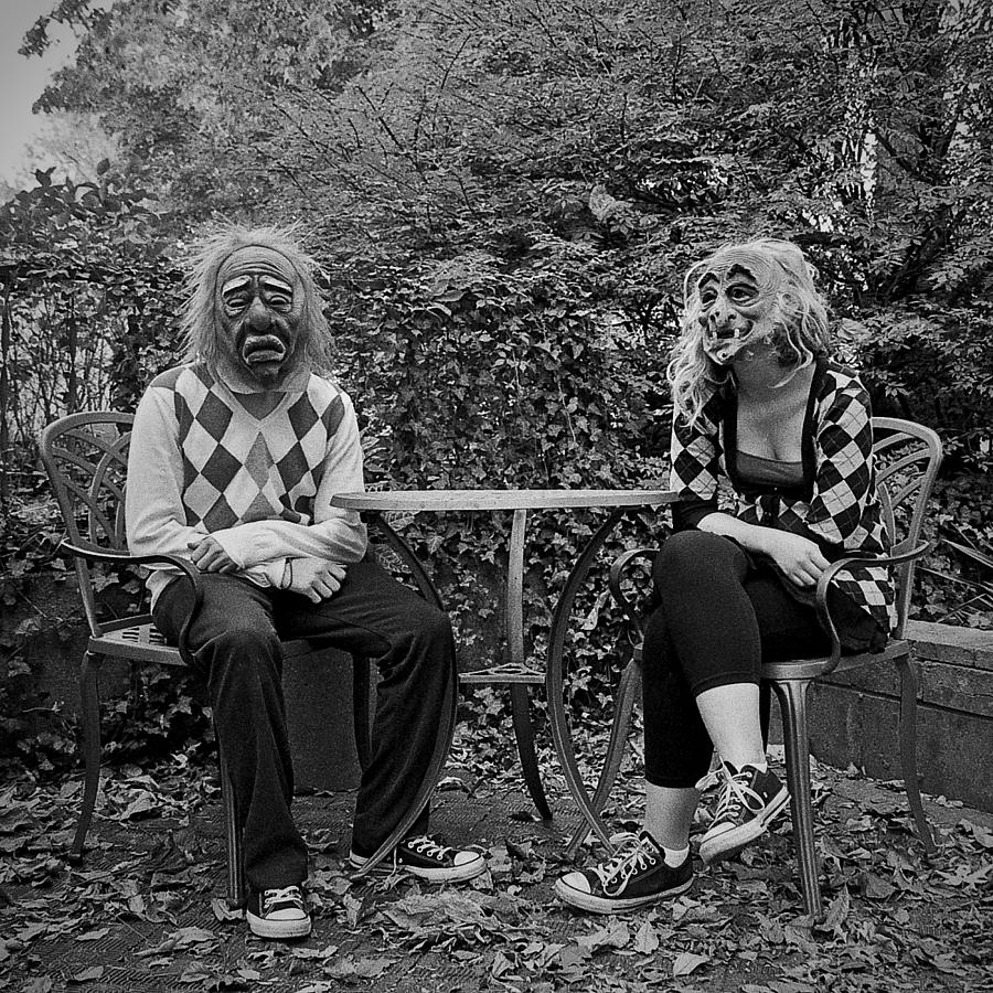 A Day At The Park Masked Couple Photograph By Dylan Murphy