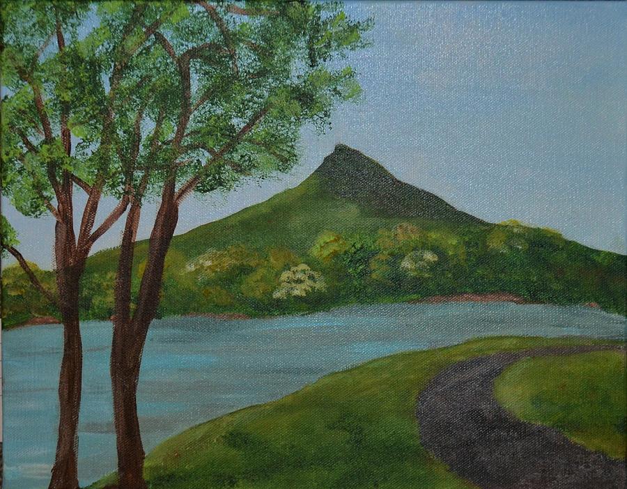 A Day at the Peaks Painting by Nancy Sisco