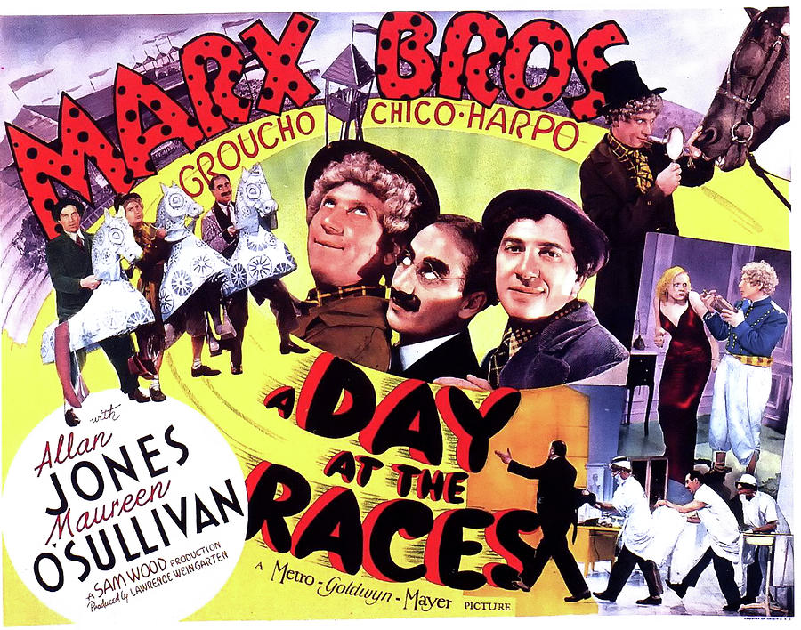 Movie Mixed Media - A Day At The Races 1937 by Mountain Dreams