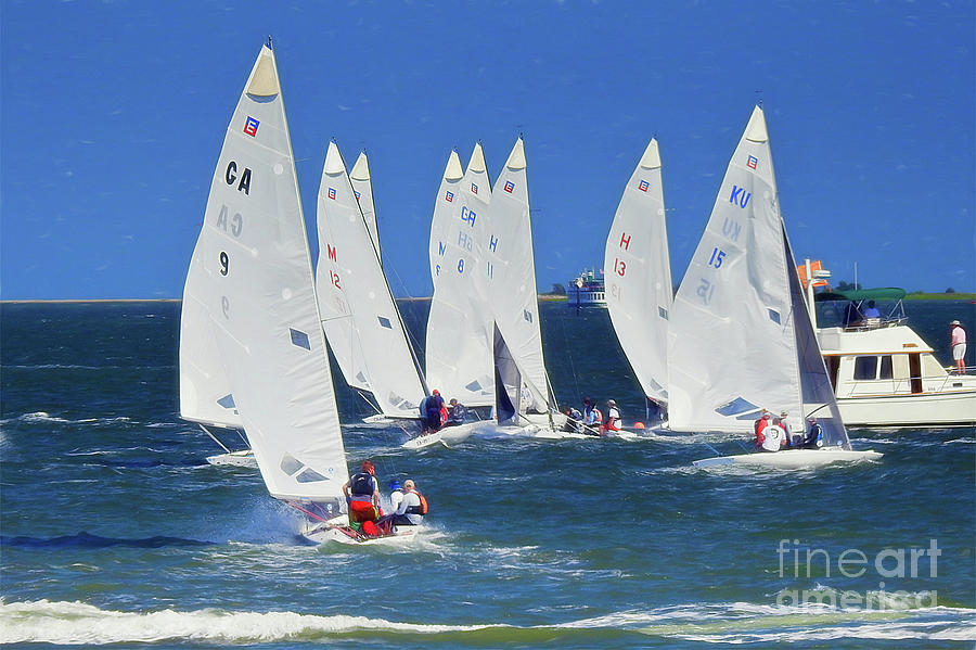 A Day at the Sailboat Races Photograph by Scott Cameron