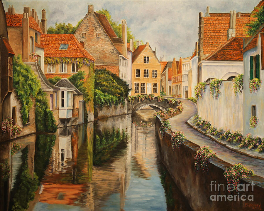 A Day in Brugge Painting by Charlotte Blanchard