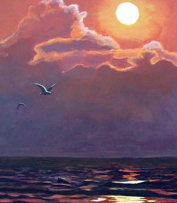 A Day in Galveston Painting by Suzanne Theis