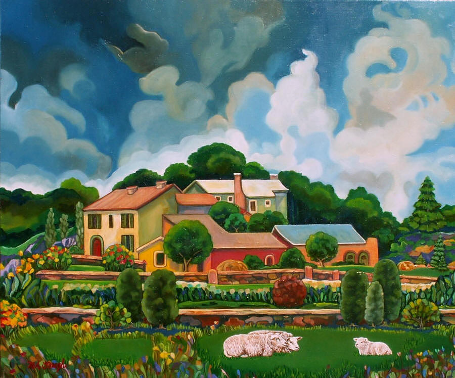 Landscapes Painting - A Day in the Country by Mary Ann Gough Landscapes Painting - A Day in the Country by Mary Ann Gough