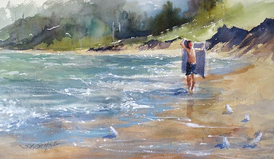 Lake Michigan Painting - A Day Like This by Sandra Strohschein