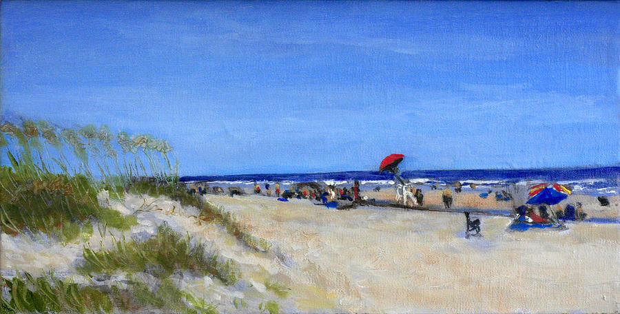 The Beach Painting - A Day of Grace by David Zimmerman
