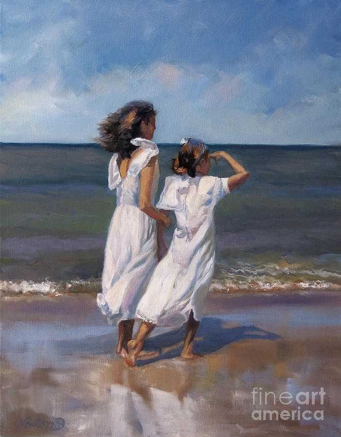 A Day On The Beach Painting