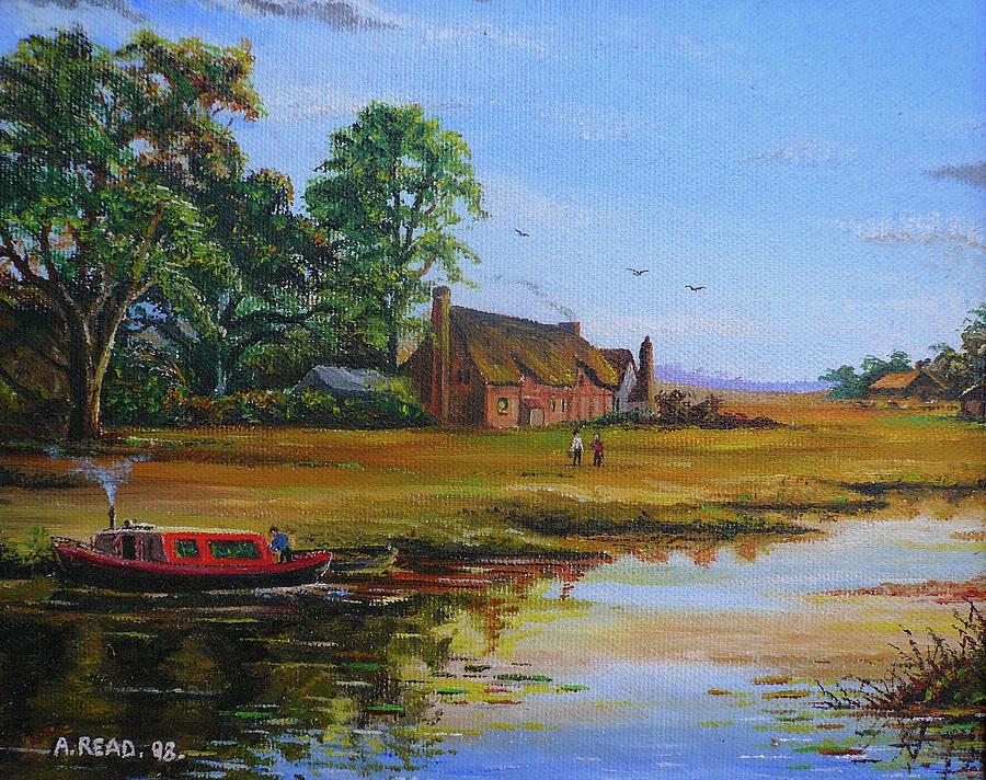 A Day on the Canal Painting by Andrew Read