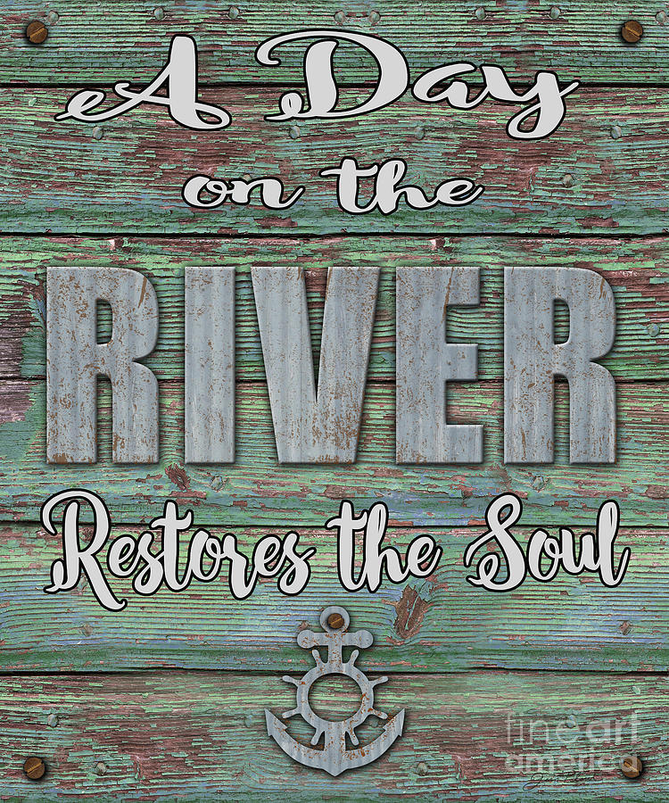 A Day On The River Digital Art by Jean Plout