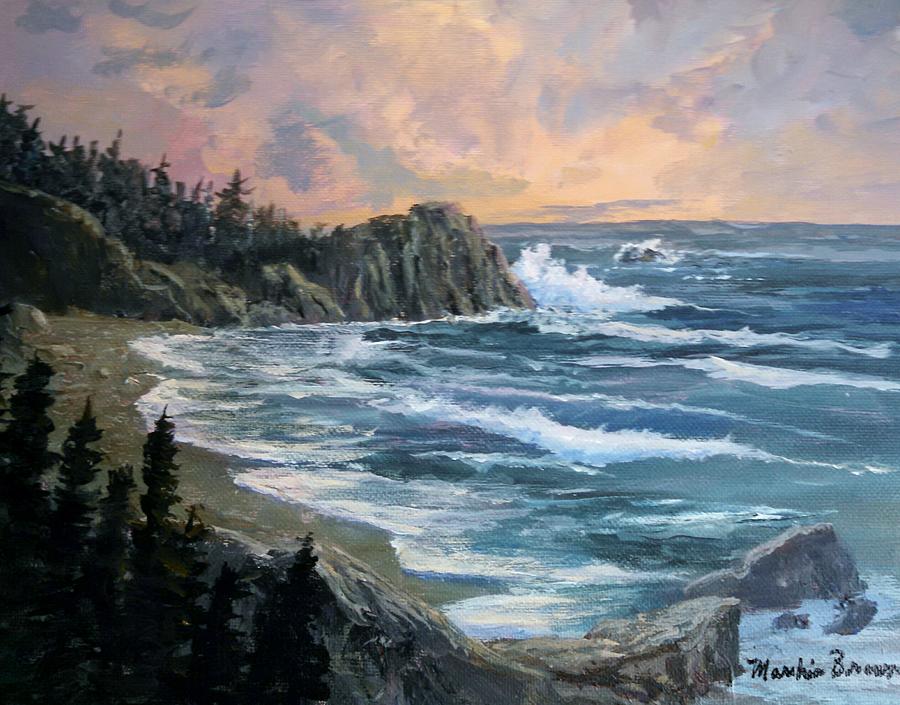 Seascape Painting - A Day to Remember by Marshia Brown